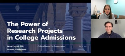 The Power of Research Projects in College Admissions